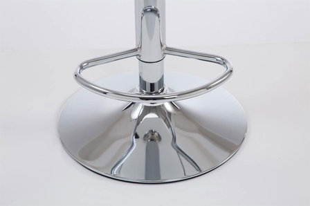 Set van 2 barkrukken Lis Vigis kunstleer Creme,Chroom