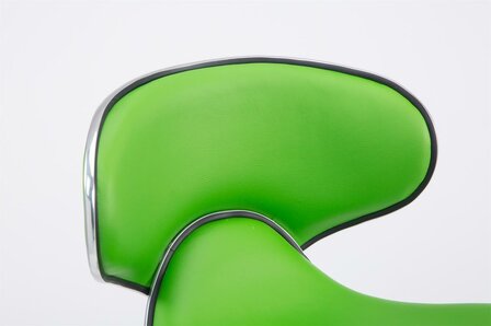 Set van 2 barkrukken Lis Vigis kunstleer Groen,Chroom
