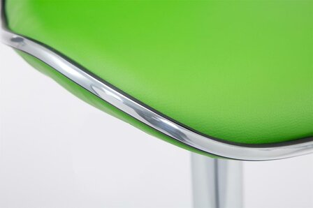Set van 2 barkrukken Lis Vigis kunstleer Groen,Chroom