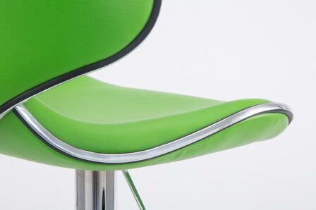 Set van 2 barkrukken Lis Vigis kunstleer Groen,Chroom