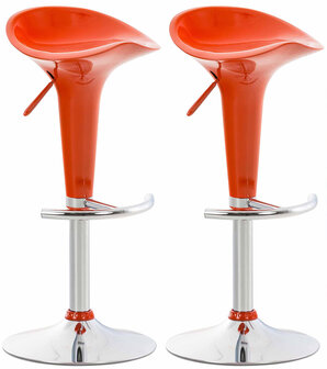 Set van 2 barkrukken Seddla Oranje