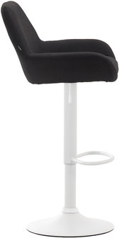 Barkruk Brigi Stof Zwart,Wit