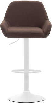 Barkruk Brigi Stof Bruin,Wit