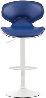 Barkruk Lis Vigis Kunstleer Blauw,Wit