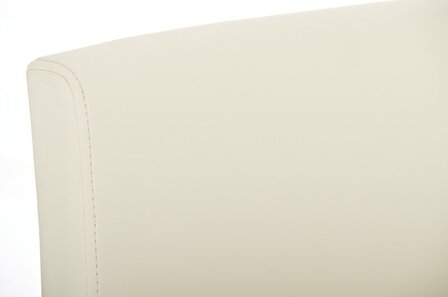 Set van 2 barkrukken Poras Kunstleer Creme