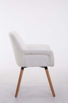 Eetkamerstoel Cissady Kunstleer Wit,natura