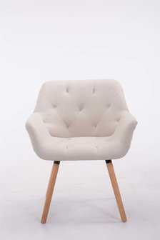Bezoekersstoel Cissady Stof beige,natura, 