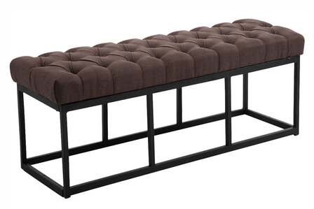 Bank Uman B stof Bruin,120 cm
