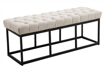Bank Uman B stof Creme,120 cm