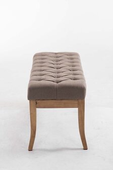 Bank Remsas Stof Taupe,100 cm
