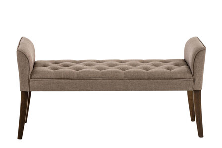 Chaise longue Claapotre, stof Taupe,antik-dunkel