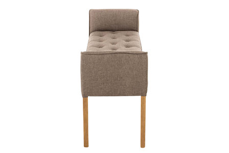 Chaise longue Claapotre, stof Taupe,antik-hell