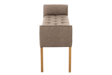 Chaise longue Claapotre, stof Taupe,antik-hell