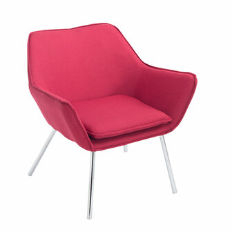 Lounger Caracas Stof Rood