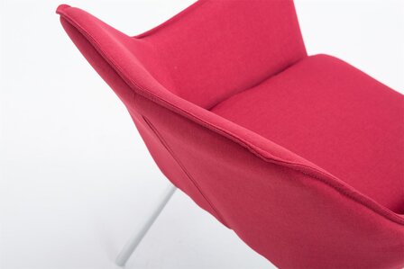Lounger Caracas Stof Rood