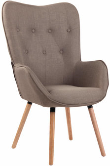 Lounger Oshfard Stof Taupe,natura