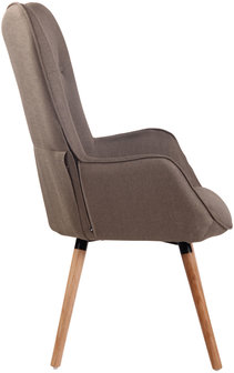 Lounger Oshfard Stof Taupe,natura