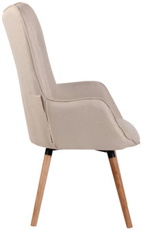 Lounger Oshfard Stof Creme,natura