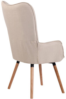 Lounger Oshfard Stof Creme,natura