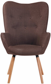 Lounger Oshfard Stof Bruin,natura