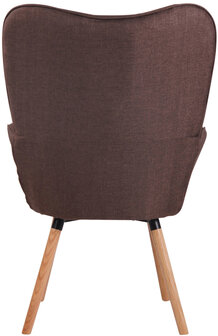 Lounger Oshfard Stof Bruin,natura