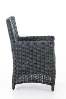 Wicker Stoel Fantano Zwart,CremeWit