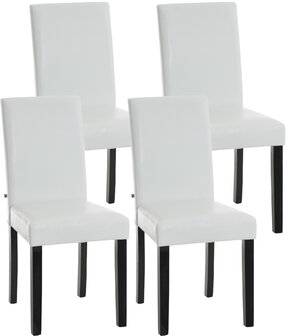 Set van 4 eetkamerstoelen Ani  Zwart Wit