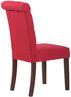 Eetkamerstoel Lusbirn Rood,Stoff