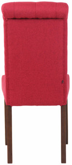 Eetkamerstoel Lusbirn Rood,Stoff