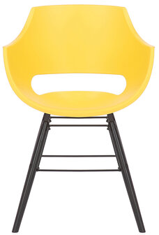 Set van 4 stoelen Skein Geel,Zwart