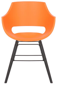 Set van 4 stoelen Skein Oranje,Zwart