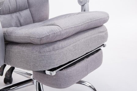Bureaustoel XL Tria  stof Grijs