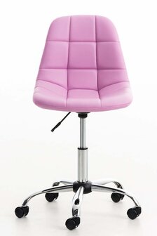 Bureaustoel Imel Kunstleer pink, 