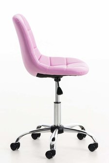 Bureaustoel Imel Kunstleer pink, 