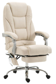 Bureaustoel Picifac Stof met Massagefunctie Creme