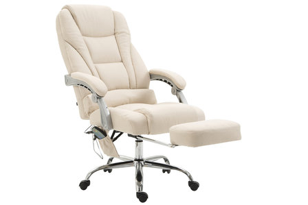 Bureaustoel Picifac Stof met Massagefunctie Creme