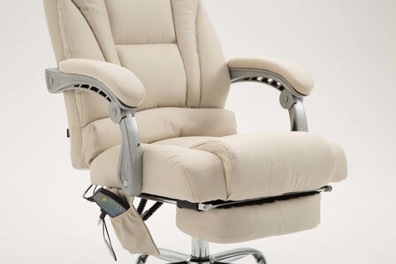 Bureaustoel Picifac Stof met Massagefunctie Creme