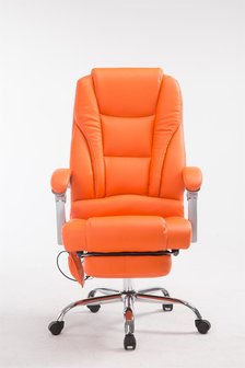 Picifac bureaustoel met massagefunctie V2 kunstleer Oranje