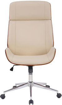 Bureaustoel Veral walnuss/Creme
