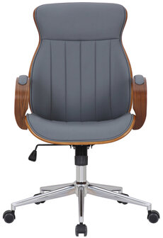 Bureaustoel Malille walnuss/Grijs