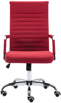 Bureaustoel Amodara kunstleer Rood,Stoff