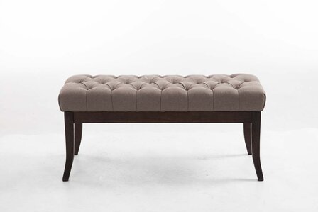 Bank Remsas stof Taupe,100 cm