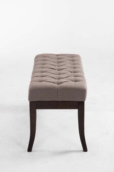 Bank Remsas stof Taupe,100 cm