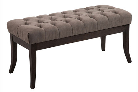 Bank Remsas stof Taupe,100 cm