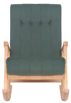 Schommelstoel Soltilla - Fluweel natura/Groen