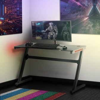 Gaming tafel Lewiston Zwart