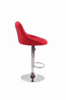 Set van 2 barkrukken Lozia Stof Rood