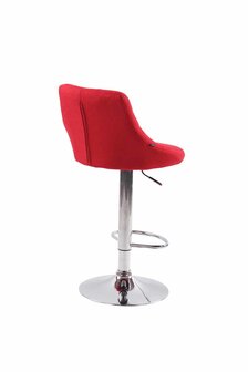 Set van 2 barkrukken Lozia Stof Rood