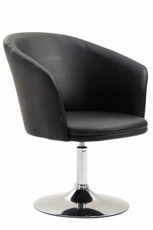 Lounger Ercada kunstleer Zwart