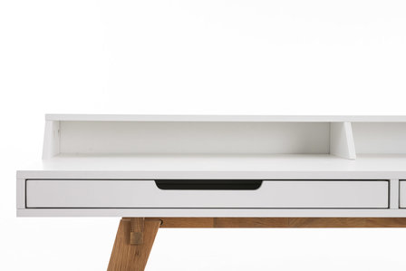 Bureau Oaten Wit,140 cm